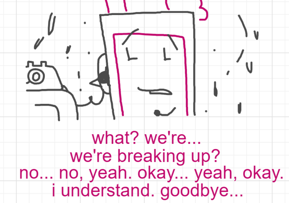 A panel from I've Been Everywhere, Man, episode nine of the Board Boards object show by Furretwalk/WalkingFurret.